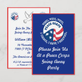 Invitation Le Corps de la Paix s'éloigne de l'invitation du P (Devant / Derrière)