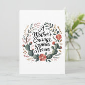 Invitation Le courage d'une mère inspire des héros (Debout devant)