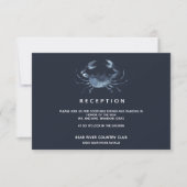 Invitation Le crabe bleu | Salle De Réception De Mariage (Devant)