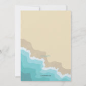 Invitation Le crabe sur l'invitation du rivage (Dos)