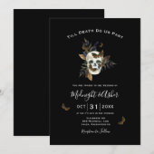 Invitation Le crâne jusqu'à la mort Faisons-nous partie Faire (Devant / Derrière)