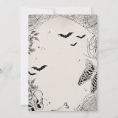 Invitation Le crâne meurt à la fête d'Halloween fête d'annive (Dos)