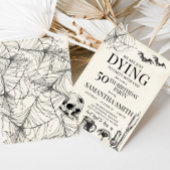 Invitation Le crâne meurt à la fête d'Halloween fête d'annive