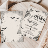 Invitation Le crâne meurt à la fête d'Halloween fête d'annive