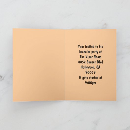 Invitation Le Cri d'Edvard Munch (Intérieur)