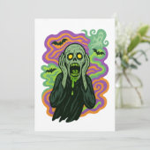 Invitation Le Cri – Dessin animé de zombie (Debout devant)