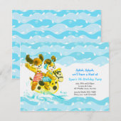 Invitation Le cru d'éclaboussure de Splish poursuit la fête (Devant / Derrière)