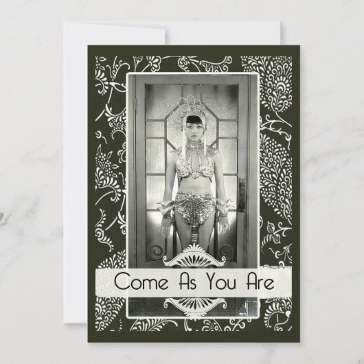 Invitation Le cru drôle viennent car vous êtes partie faite (Devant)