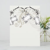 Invitation Le cru encadre l'invitation (Debout devant)