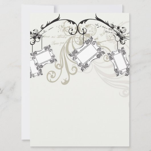 Invitation Le cru encadre l'invitation (Devant)