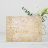 Invitation Le cru met en rouleau l'invitation (Debout devant)