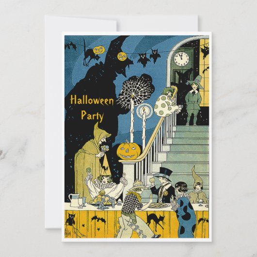 Invitation Le cru mignon badine la partie de Halloween (Devant)