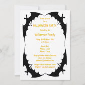 Invitation Le cru mignon badine la partie de Halloween (Dos)