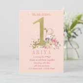 Invitation Le cygne d'anniversaire (Debout devant)