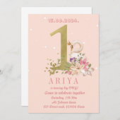 Invitation Le cygne d'anniversaire (Devant / Derrière)