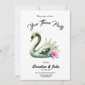 Invitation Le Cygne des Eaux Oubliées. (Devant)