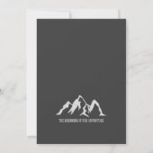 INVITATION LE DÉBUT DE NOTRE AVENTURE-FAIRE-PART DE MARIAGE (Dos)