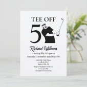 Invitation Le début d'une nouvelle ère Hommes 50e anniversair (Debout devant)