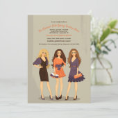 Invitation Le défilé de mode modèle l'invitation (Debout devant)