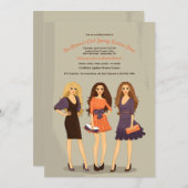 Invitation Le défilé de mode modèle l'invitation (Devant / Derrière)