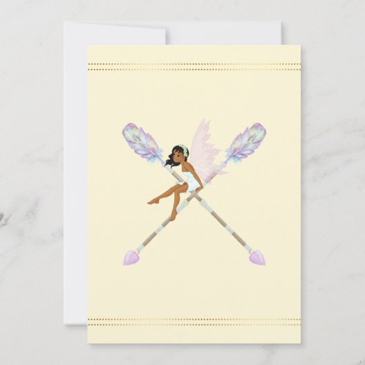 Invitation Le Dégustation De Rêves De Fée Ethnique Boho N'Imp (Dos)