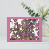 Invitation Le déjeuner des dames avec l'invitation de fleurs (Debout devant)