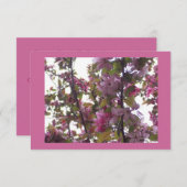 Invitation Le déjeuner des dames avec l'invitation de fleurs (Devant / Derrière)