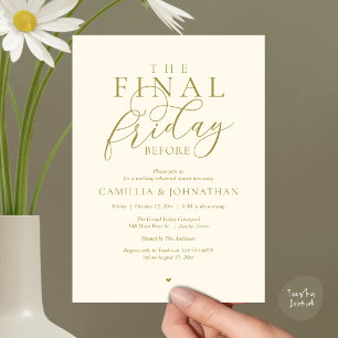 Invitation “Le dernier vendredi avant” Dîner de répétition de