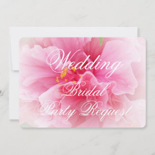 Invitation Le Design Floral Rose Sera-T-Il Ma Femme D'Accueil