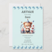 Invitation Le deuxième anniversaire d'Arthur (Devant)