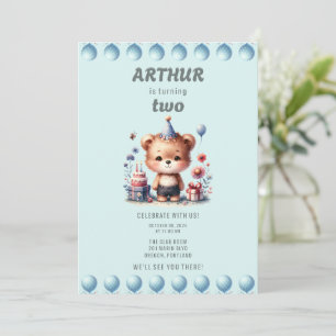 Invitation Le deuxième anniversaire d'Arthur