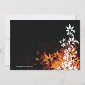 Invitation Le Dîner d'Action de Grâce De Chute (Dos)