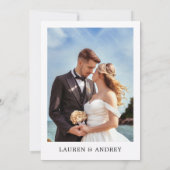 Invitation Le dîner de répétition de la soirée de l'élégance (Dos)