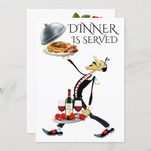 INVITATION LE DÎNER EST SERVI