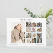 Invitation LE DIPLÔMÉ', 13 Photo Collage Graduation Party (Debout devant)