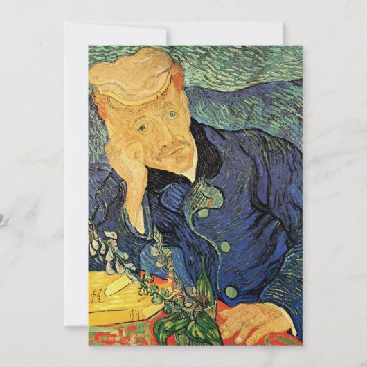 Invitation Le docteur Gachet par Vincent van Gogh Retraite (Devant)