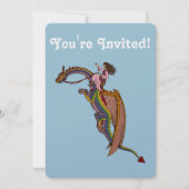 Invitation Le dragon arc-en-ciel (Devant)