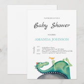 Invitation Le dragon et l'oiseau (Devant / Derrière)