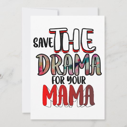 Invitation Le drame (Devant)