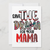 Invitation Le drame (Dos)