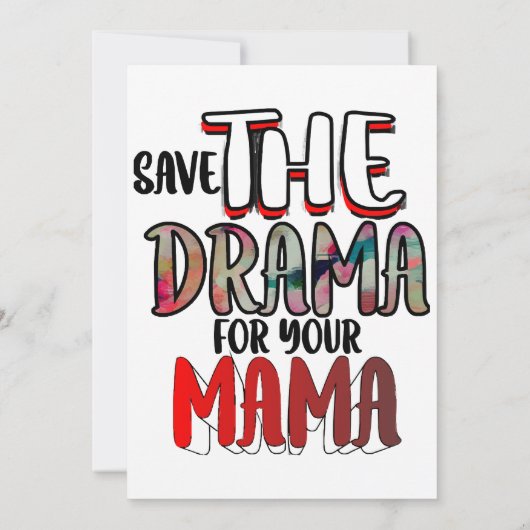 Invitation Le drame (Dos)