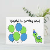 Invitation Le ęr anniversaire de Gabriel (Debout devant)