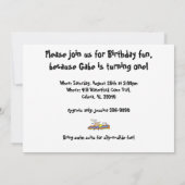 Invitation Le ęr anniversaire de Gabriel (Dos)