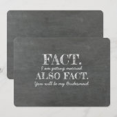 Invitation Le Fait Que Vous Serez Ma Servante D'Épouse (Devant / Derrière)