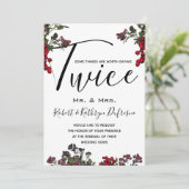 Invitation Le Feuillage D'Hiver Le Dit Deux Fois Vow Renouvel (Debout devant)