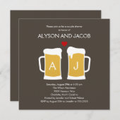 Invitation Le Fiançailles ou le Wedding shower parfait (Devant / Derrière)