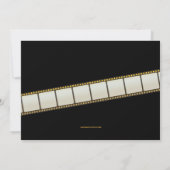 Invitation Le film annuel attribue à partie le billet d'or (Dos)