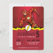 Invitation Le Flash | Joyeux anniversaire (Devant)