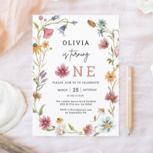 Invitation Le Fleur sauvage du printemps remporte un 1er anni