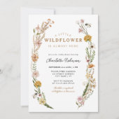 Invitation Le fleur sauvage Est Sur Le Chemin Du Baby shower  (Devant)